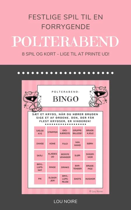 Festlige spil til en forrygende polterabend af Lou Noire