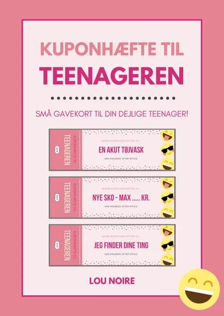 Kuponhæfte til teenageren - pink af Lou Noire