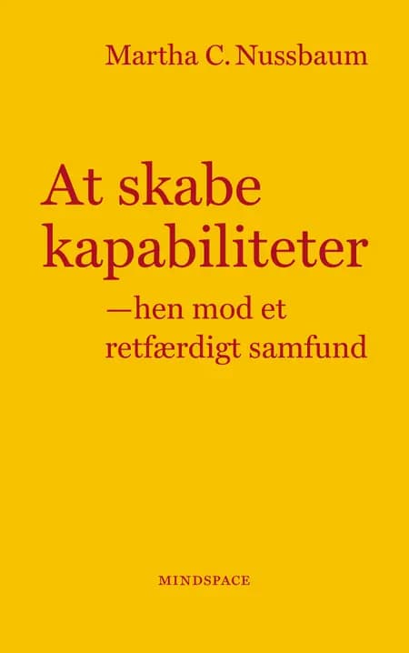 At skabe kapabiliteter af Martha C. Nussbaum