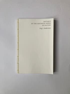 Critique of the Aesthetic Sense of Nature af Stig L Andersson