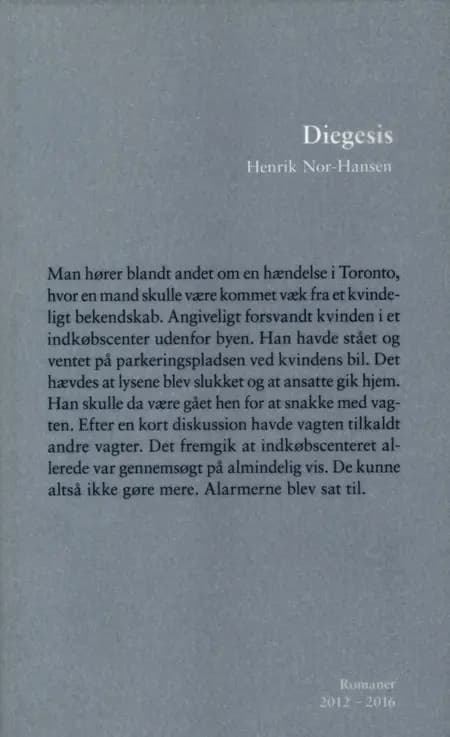 Diegesis af Henrik Nor-Hansen