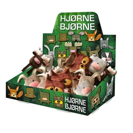 Hjørnebjørne; Display med 16 figurer 