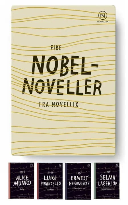 Gaveæske med fire Nobelnoveller af Ernest Hemingway