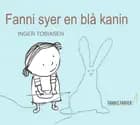 Fanni syer en blå kanin af Inger Tobiasen