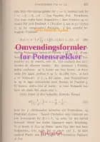 Omvendingsformler for Potensrækker