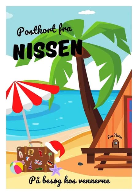 Postkort fra Nissen af Lou Noire