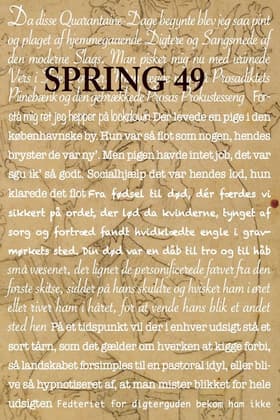 Tidsskriftet SPRING nr. 49 af Marianne Barlyng