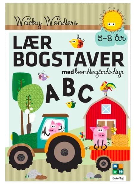 Aktivitetsbog Lær Bogstaver med Wacky Wonders Bondegårdsdyr - ABC 