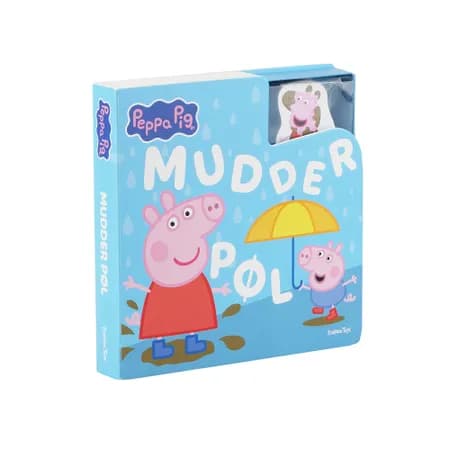 Gurli Gris Bog med Træfigurer - Mudderpøl 