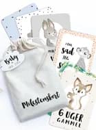 Milepælskort til baby af PRIK OG STREG