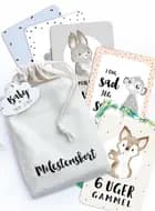 Milepælskort til baby af PRIK OG STREG