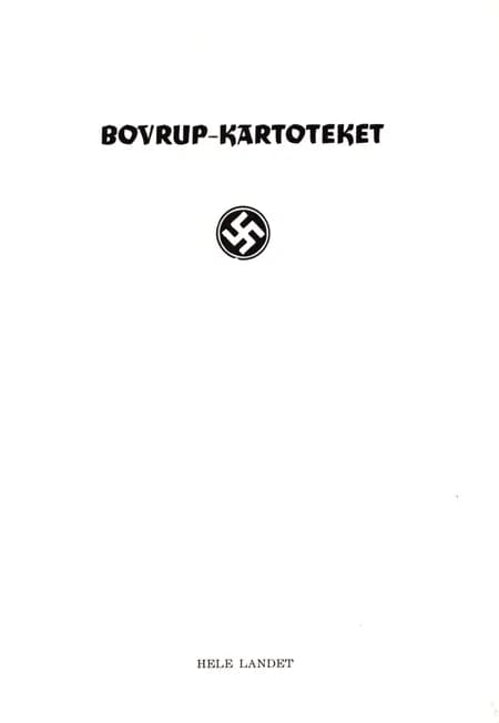 Bovrup Kartoteket af Diverse forfattere Modstandsbevægelsen