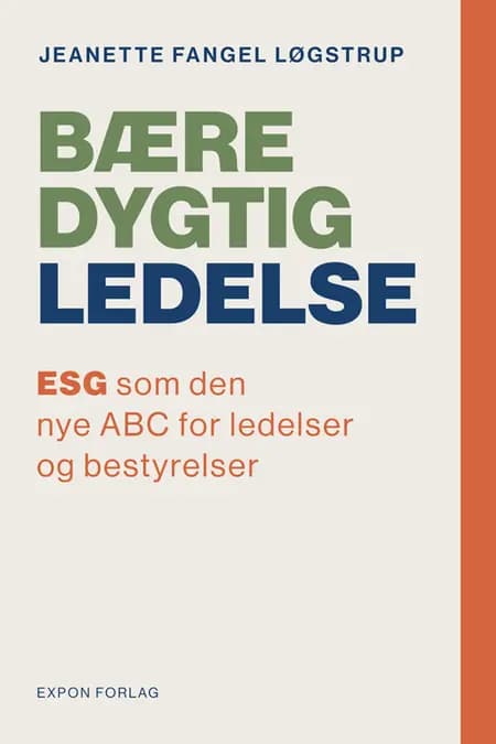 Bæredygtig ledelse af Jeanette Fangel Løgstrup