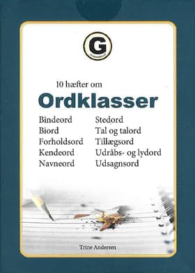 10 hæfter om ordklasser af Trine Andersen