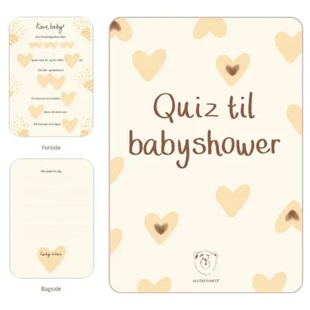 Quiz til babyshower af Julie Dam Andersen