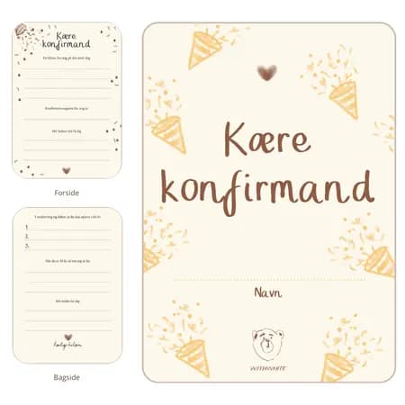 Kære konfirmand - hilsner fra gæsterne af Julie Dam Andersen