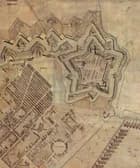 Geddes eleverede kort over København 1761 af Christian Gedde