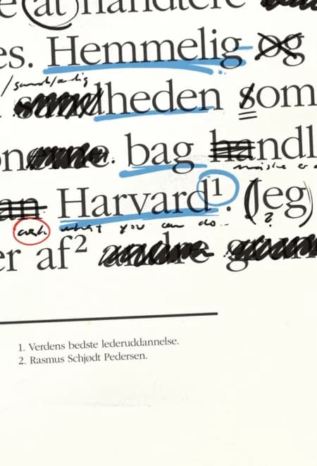 Hemmeligheden bag Harvard af Rasmus Schjødt Pedersen