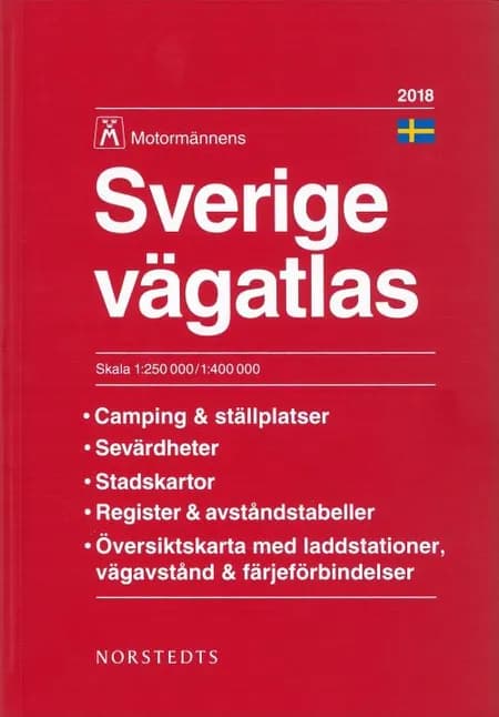 Motormännens Sverige vägatlas 2018 