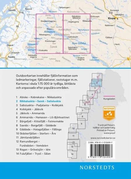 Nikkaluokta - Sarek - Saltoluokta af Norstedts