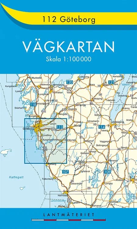 Göteborg 1:100.000 af Kartförlaget