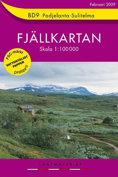 Padjelanta - Sulitelma af Lantmäteriet