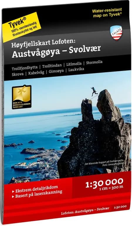 Lofoten : Austvågøya - Svolvær 1:30 000 af Calazo
