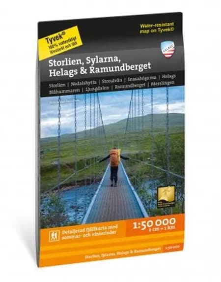 Storlien, Sylarna, Helags & Ramundberget 1:50 000 af Calazo