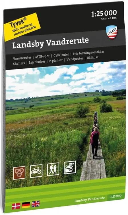 Landsby vandrerute 1:25 000 af Calazo