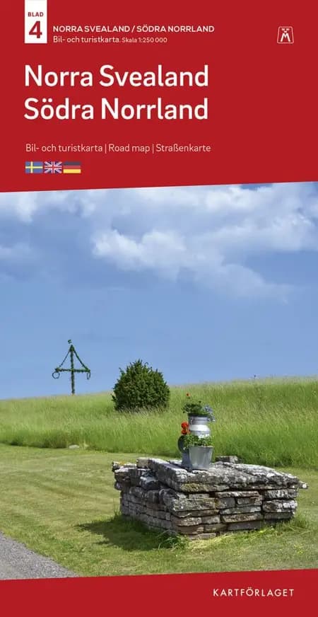 Norra Svealand / Södra Norrland : bil- och turistkarta - road map - Straßenkarte af Norstedts