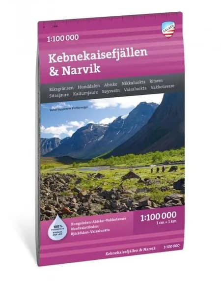 Kebnekaisefjällen & Narvik 1:100 000 af Calazo