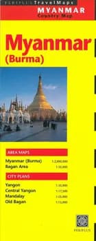 Myanmar (Burma), Periplus Travel Map