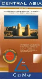 Central Asia, Gizi Geographical Map 1:1,75 mill.