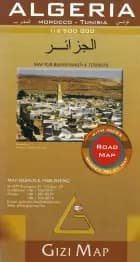 Algeria Road Map, Gizi Map af Gizi Map