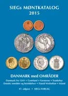 SIEGs Møntkatalog Danmark med områder. 2015