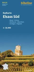 Elsass Süd, Radkarte: Basel, Colmar, Mulhouse, Oberrhein, Sundgau, Vogesen - Basel, Colmar, Mulhouse, Oberrhein, Sundgau, Vogesen, Esterbauer