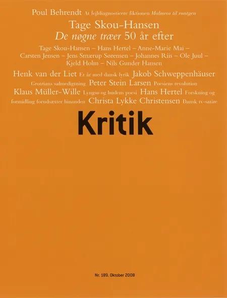 Kritik, 41. årgang, nr. 189 af Lasse Horne Kjældgaard