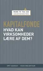 Kapitalfonde - hvad kan virksomheder lære af dem?