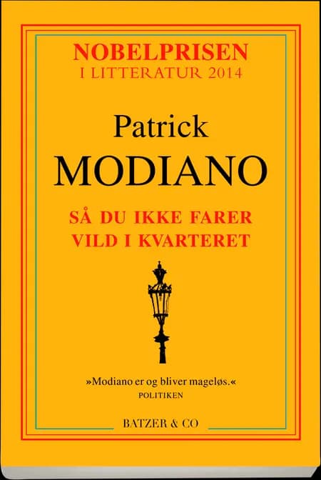 Så du ikke farer vild i kvarteret af Patrick Modiano