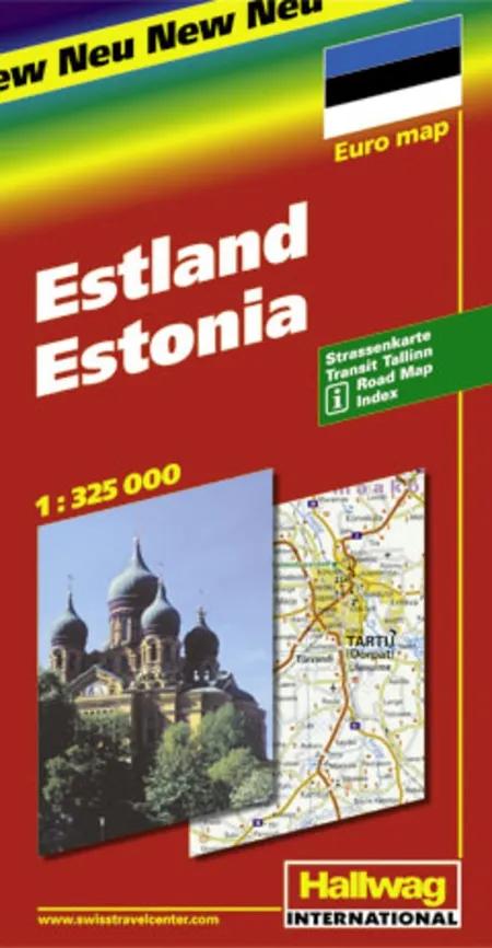 Hallwag, vejkort, Estland 
