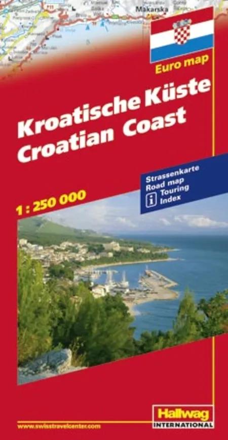 Hallwag, vejkort, Kroatien Kyststrækningen 
