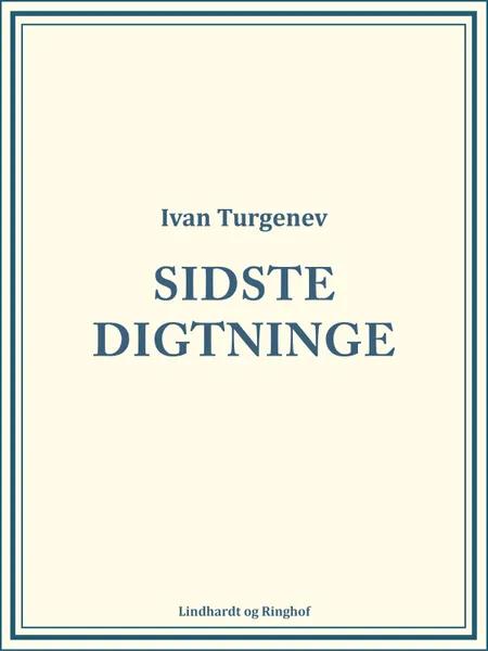 Sidste Digtninge af Ivan Turgenev