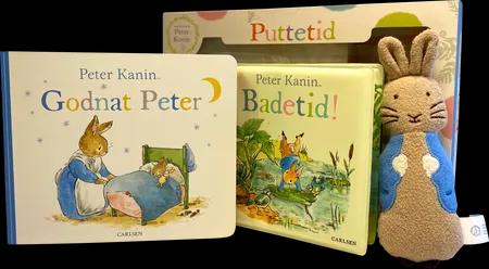 Peter Kanin: Puttetid - Gaveæske med badebog, papbog og krammekanin af Beatrix Potter