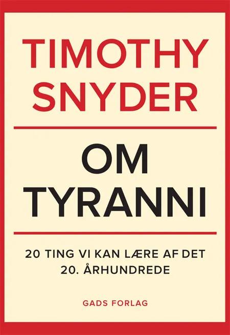 Om tyranni af Timothy Snyder