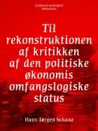 Til rekonstruktionen af kritikken af den politiske økonomis omfangslogiske status