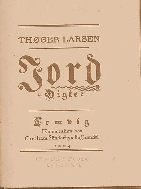 Jord af Thøger Larsen