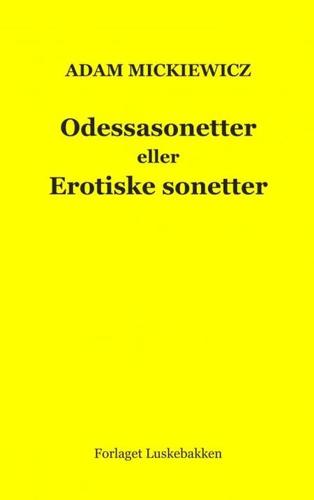 Odessasonetter eller Erotiske sonetter af Adam Mickiewicz