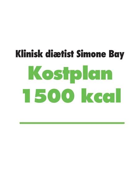 Kostplan 1500 kcal af Simone Bay