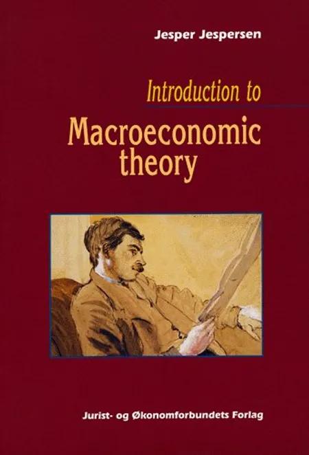 Introduction to Macroeconomic theory af Jespersen J
