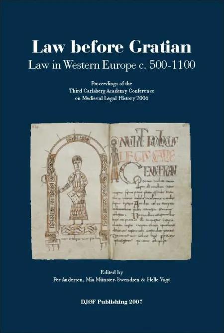 Law before Gratian af H. Vogt